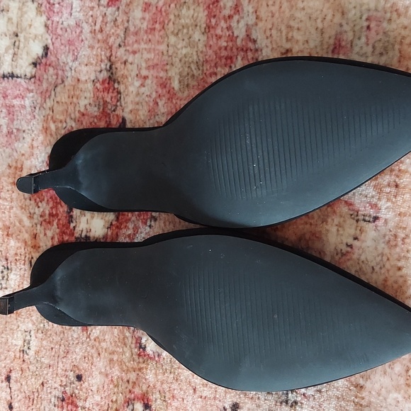 Lulu's Blk Suede mules Like New Sz 8 - Picture 3 of 5